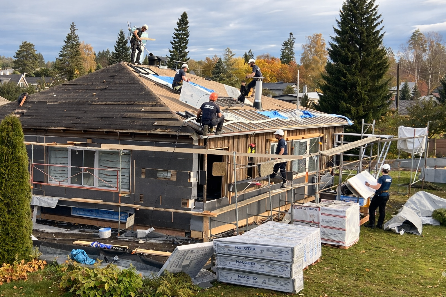 Katuse ehitus, renoveerimine ja konstruktsioonitööd