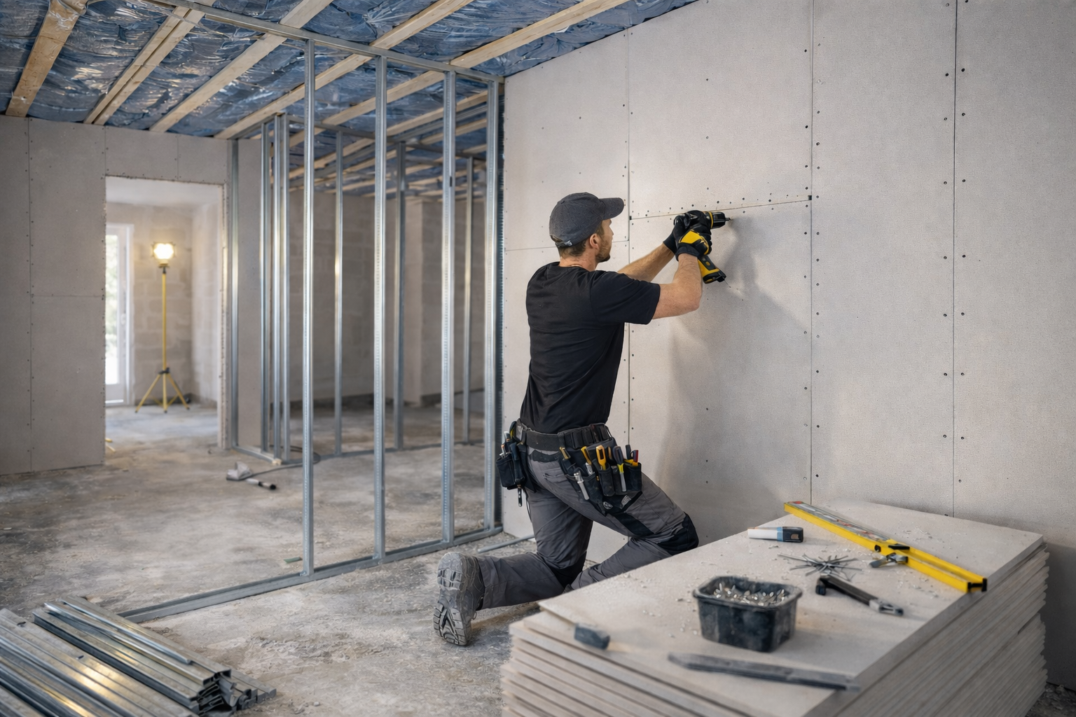 TÄPNE KIPSPLAADI PAIGALDUS JA KONSTRUKTSIOONID